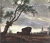 Salomon van Ruysdael Halt at an Inn - detail painting